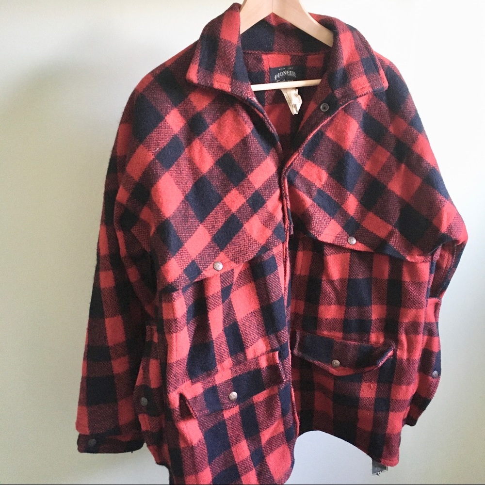 {SOLD} Vintage Buffalo plaid wool jacket